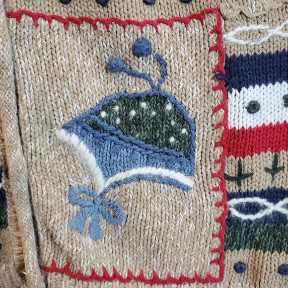 NutCracker Women's Sweater Vest 2X Winter Holiday Hockey Mom Ice Skating Teacher - Picture 5 of 11